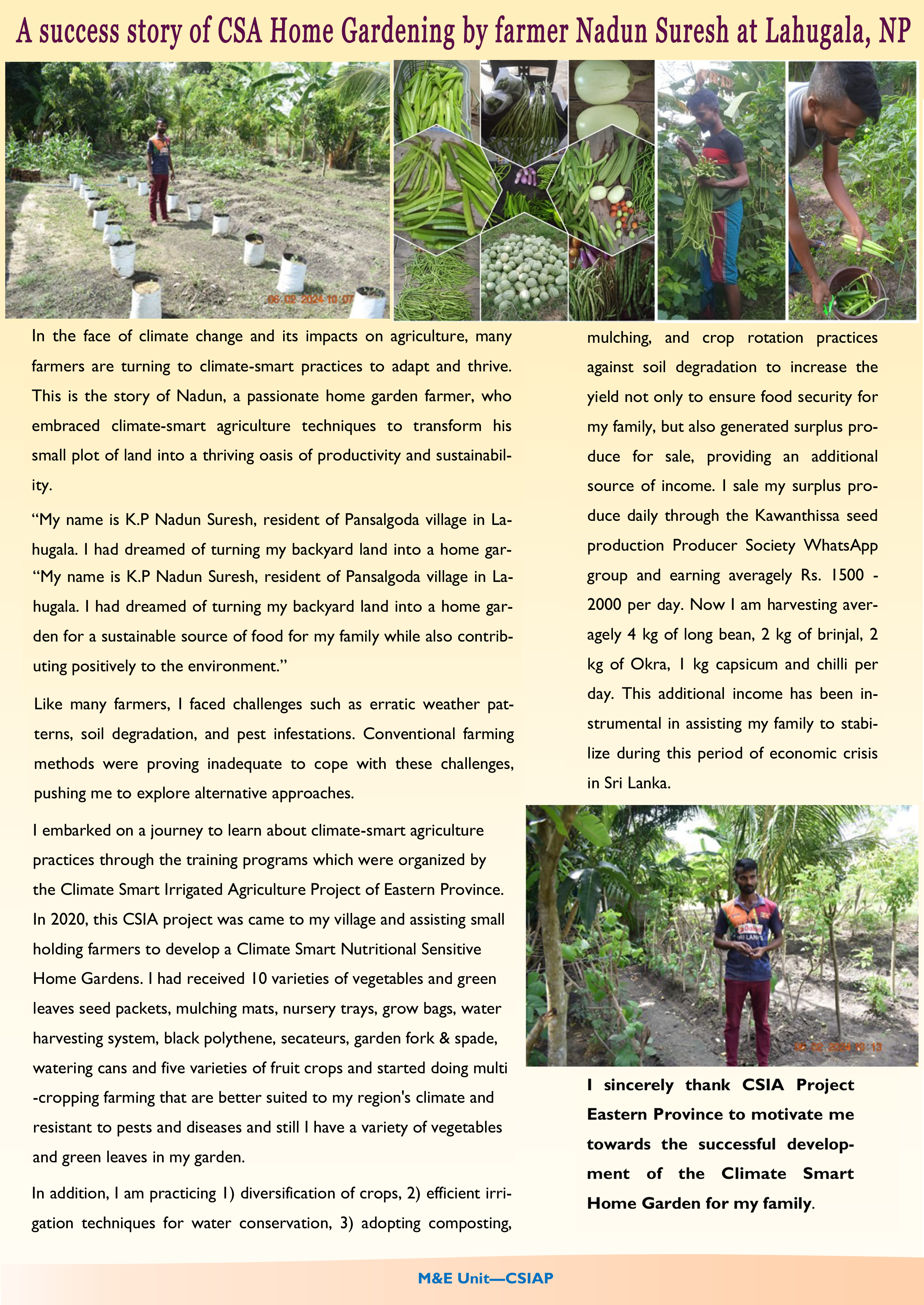 1 EP - Home Gardening with success - Nadun_s story